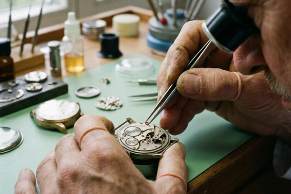 Professional mechanical watch movement service