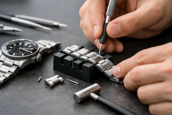 Watch bracelet adjustment and resizing