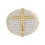 MEN'S RING 0.50CT ROUND DIAMOND 10K YELLOW GOLD - Image 5