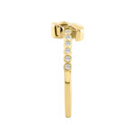 Classic 0.10Ct Round Diamond Ring In Yellow Gold For Women - Image 3