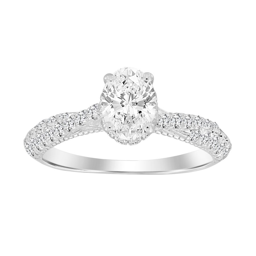 LADIES RING 1.25CT ROUND DIAMOND 14K WHITE GOLD (SI QUALITY) 1 LADIES RING 1.25CT ROUND DIAMOND 14K WHITE GOLD (SI QUALITY) - Image 1