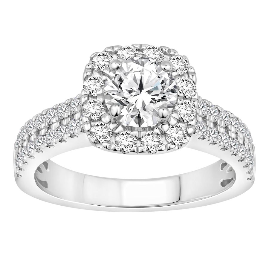 LADIES RING 1.50CT ROUND DIAMOND 14K WHITE GOLD (SI QUALITY) 1 LADIES RING 1.50CT ROUND DIAMOND 14K WHITE GOLD (SI QUALITY) - Image 1