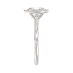 LADIES SOLITAIRE RING 2CT OVAL DIAMOND 14K WHITE GOLD (CENTER STONE OVAL DIAMOND 2CT ) - Image 4
