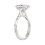 LADIES SOLITAIRE RING 2CT PRINCESS DIAMOND 14K WHITE GOLD - Image 3