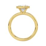 LADIES SOLITAIRE RING 2CT ROUND DIAMOND 14K YELLOW GOLD (CENTER STONE ROUND DIAMOND 2CT ) - Image 2