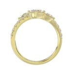 LADIES RING 2.00CT ROUND/OVAL/PEAR DIAMOND 14K YELLOW GOLD - Image 3