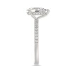 14K WHITE GOLD 1 3/4CT ROUND/PEAR DIAMOND LADIES RING (CENTER STONE PEAR DIAMOND 1 1/2CT) - Image 4