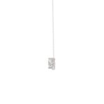 14K WHITE GOLD 3/4CT ROUND/LOZELGE DIAMOND LADIES NECKLACE - Image 2
