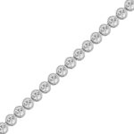 LADIES BRACELET 5.00CT ROUND DIAMOND 14K WHITE GOLD - Image 2