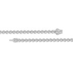 LADIES BRACELET 5.00CT ROUND DIAMOND 14K WHITE GOLD - Image 3