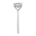 14K WHITE GOLD 2.00CT ROUND/PRINCESS DIAMOND LADIES RING (CENTER STONE PRINCESS DIAMOND 2.00CT) - Image 3