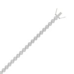 14K WHITE GOLD 7.00CT ROUND DIAMOND LADIES BRACELET - Image 3
