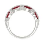 14K WHITE GOLD 2.00CT ROUND/MARQUISE DIAMOND LADIES RING (RUBY DIAMOND 1 1/2CT) - Image 2