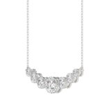 14K WHITE GOLD 1 3/4CT ROUND DIAMOND LADIES NECKLACE - Image 3