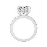 14K WHITE GOLD 6.00CT ROUND DIAMOND LADIES RING (CENTER STONE ROUND DIAMOND 5.00CT) - Image 2