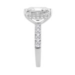 14K WHITE GOLD 6.00CT ROUND/RADIANT DIAMOND LADIES RING (CENTER STONE RADIANT DIAMOND 5CT) - Image 2