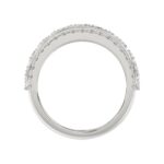 14K WHITE GOLD 2 1/4CT ROUND/OVAL DIAMOND LADIES BAND - Image 2