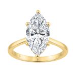 14K YELLOW GOLD 3.00CT MARQUISE DIAMOND LADIES SOLITAIRE RING (CENTER STONE MARQUISE DIAMOND 3CT