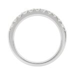 14K White Gold 1/2Ct Men's Round Cut Lab Grown Diamond Fashion Band - Image 2
