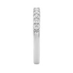 14K White Gold 1/2Ct Men's Round Cut Lab Grown Diamond Fashion Band - Image 3