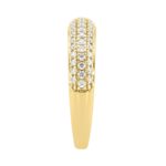 Luxury 14K Yellow Gold 1/2Ct Round Diamond Band For Women Elegant Wedding Or Anniversary Ring - Image 3