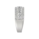 Ladies 14K White Gold Ladies Band 2 1/4CT Featuring Round & Radiant Cut Diamonds - Image 4