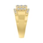 MEN'S RING 2.00CT ROUND DIAMOND 14K YELLOW GOLD - Image 4