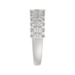 14K WHITE GOLD 1 1/2CT ROUND/MARQUISE DIAMOND LADIES BAND - Image 4