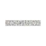 14K WHITE GOLD 1.00CT ROUND DIAMOND LADIES BAND - Image 5