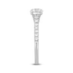 LADIES RING 1 1/2CT ROUND DIAMOND 14K WHITE GOLD (CENTER STONE ROUND DIAMOND 1CT) - Image 3