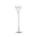 LADIES RING 1 1/4CT ROUND/PRINCESS DIAMOND 14K WHITE GOLD (CENTER STONE PRINCESS DIAMOND 1CT) - Image 3