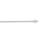 MEN'S BRACELET 2 1/2CT ROUND DIAMOND 14K WHITE GOLD - Image 2