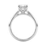 14K WHITE GOLD 2 1/2CT RADIANT DIAMOND LADIES RING - Image 2