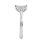14K WHITE GOLD 2 1/2CT RADIANT DIAMOND LADIES RING - Image 3
