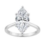 14K WHITE GOLD 3.00CT MARQUISE DIAMOND LADIES SOLITAIRE RING (CENTER STONE MARQUISE DIAMOND 3CT