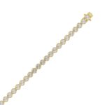 14K YELLOW GOLD 3.00CT ROUND DIAMOND LADIES BRACELET - Image 2
