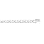 LADIES BRACELET 13CT ROUND DIAMOND 14K WHITE GOLD - Image 2