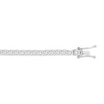 LADIES BRACELET 7CT ROUND DIAMOND 14K WHITE GOLD - Image 2