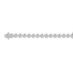 LADIES BRACELET 7CT ROUND DIAMOND 14K WHITE GOLD - Image 3