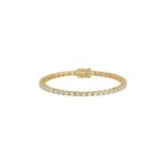 Luxury Emerald Shape Diamond Ladies Tennis Bracelet in 14K Yellow Gold 4 1/2CT (Color F-G -Clarity VS1/VS2)