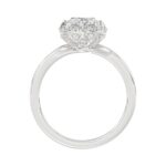 14K WHITE GOLD 2 1/4CT ROUND/OVAL DIAMOND LADIES RING - Image 2
