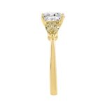 14K YELLOW GOLD 2 5/8CT CUSHION/YELLOW PEAR DIAMOND LADIES RING (CENTER STONE CUSHION DIAMOND 1 1/2CT) - Image 3