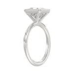 LADIES SOLITAIRE RING 3CT PRINCESS DIAMOND 14K WHITE GOLD (CENTER STONE PRINCESS DIAMOND 3CT ) - Image 3