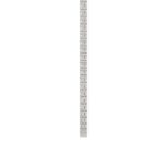14K WHITE GOLD 9 1/2CT 16" ROUND DIAMOND LADIES TENNIS NECKLACE - Image 2