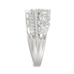 14K White Gold Ladies Fashion Ring with 1.00 CT Round & Marquise Diamonds - Image 4