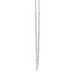 LADIES NECKLACES 5CT ROUND/PEAR DIAMOND 14K WHITE GOLD - Image 3