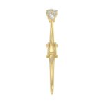 14K Yellow Gold Ladies Flexible Bangle 1 3/4CT Round Cut Diamonds (Color F-G -Clarity VS1/VS2) - Image 4