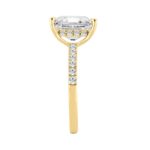 14K YELLOW GOLD 3 1/2CT ROUND/RADIANT DIAMOND LADIES RING (CENTER STONE RADIANT DIAMOND 3CT) - Image 2