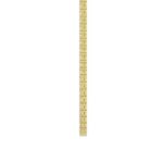 14K YELLOW GOLD 10 1/3CT 18" ROUND DIAMOND LADIES TENNIS NECKLACE - Image 2