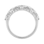 14K White Gold 3.00Ct Mixed Shape Diamond Cluster Ring Round, Marquise & Pear Floral Inspired Ladies Ring (Color F-G -Clarity Vs1/Vs2) - Image 2